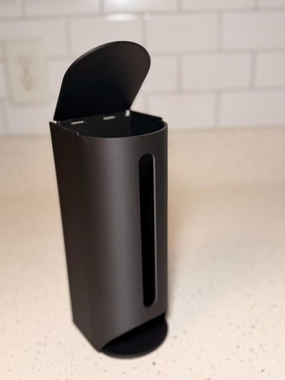 Grocery Bag Holder | Plastic Bag Dispenser | Kitchen Storage | Wall or Cabinet Mount Organizer
