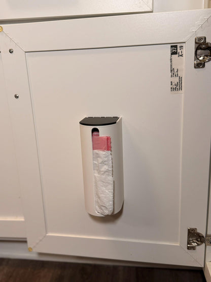 Bathroom Trash Bag Dispenser, 4 Gallon Bag Holder, Wall Mount Organizer