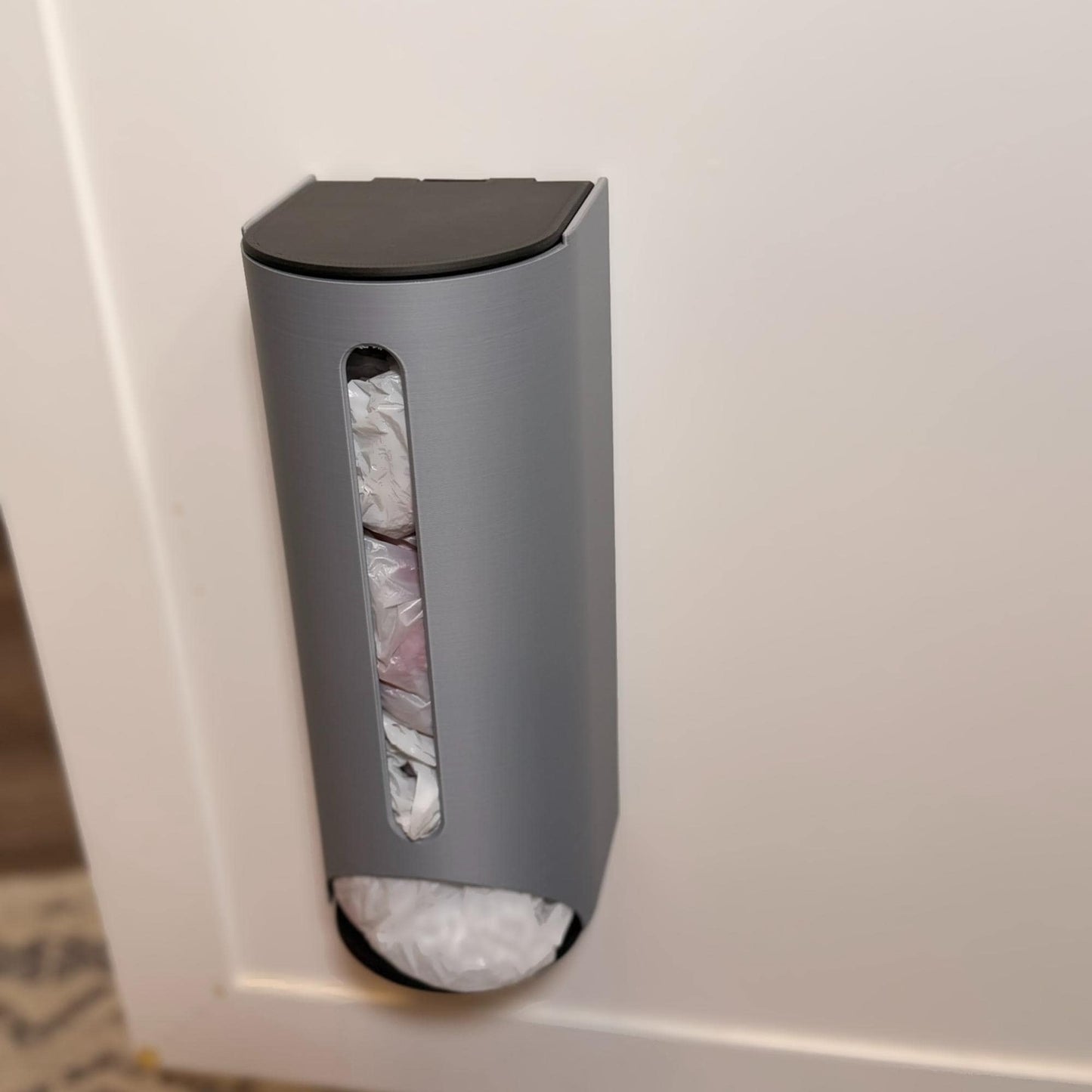 Grocery Bag Holder | Plastic Bag Dispenser | Kitchen Storage | Wall or Cabinet Mount Organizer