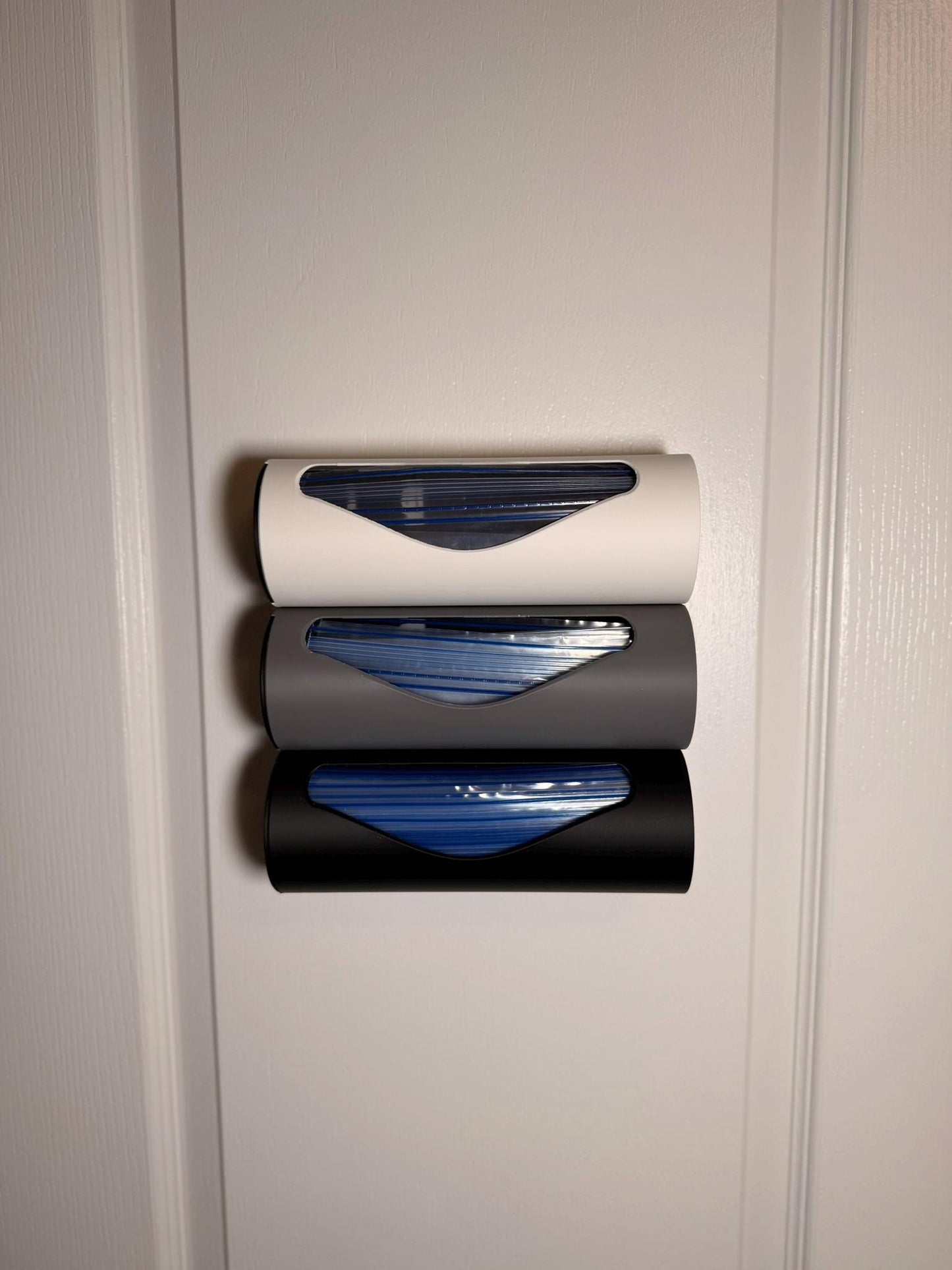 Storage Bag Dispenser, Food Bag Organizer, Drawer or Wall Mount