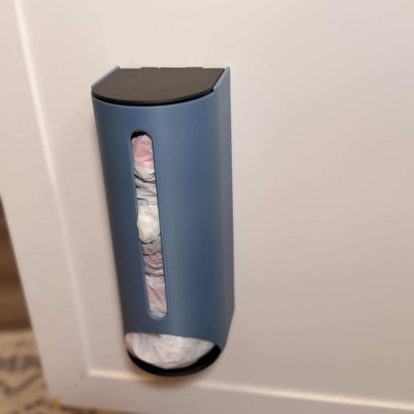 Grocery Bag Holder | Plastic Bag Dispenser | Kitchen Storage | Wall or Cabinet Mount Organizer