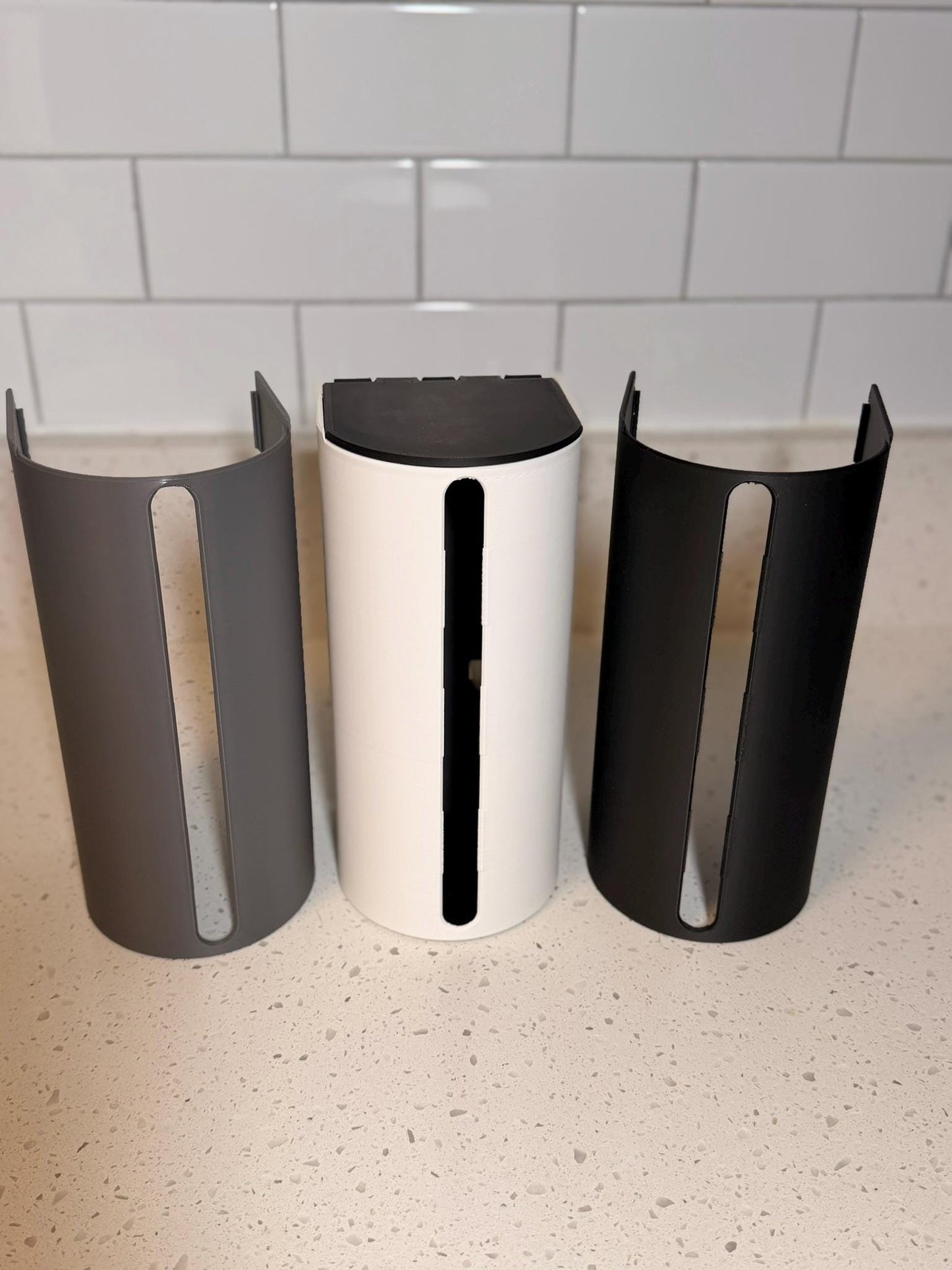 13 Gallon Kitchen Trash Bag Dispenser, Holds 20-30 Bag Rolls, Wall Mount Organizer