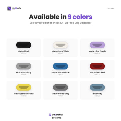 Storage Bag Dispenser, Food Bag Organizer, Drawer or Wall Mount